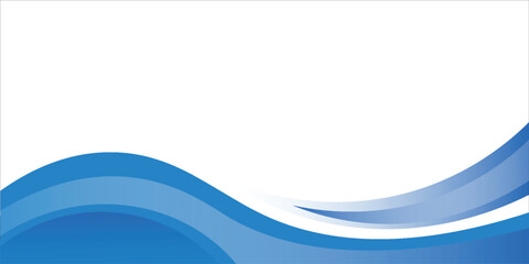 Abstract white, blue and black background with curved lines and subtle light effects. vector