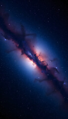 Fototapeta premium space background with nebula and stars, enhance, with white tones