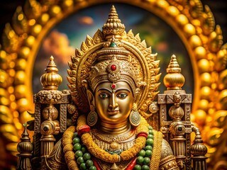 Divine Hindu Deity Statue, Spiritual Idol,  Religious Sculpture,  Indian God Image,  Sacred Art Photography