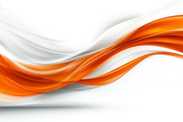 Fototapeta premium Abstract Orange and White Swirling Waves Dynamic Flowing Lines Modern Background Design