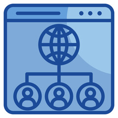 Fototapeta premium Network Icon Element For Design