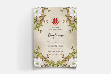 floral bridal shower invitation templates