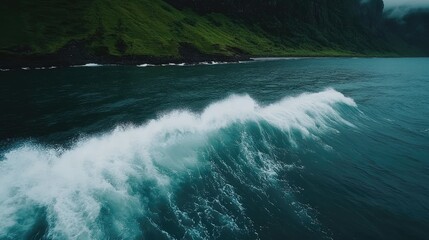 Experience the beauty of a rugged coastline with crashing waves and a bright blue sea , ideal for outdoor activities and travel