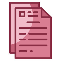 Document  Icon Element For Design