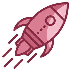Rocket  Icon Element For Design