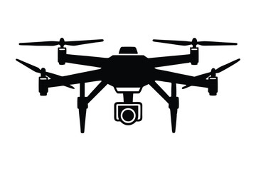 Drone vector style silhouette