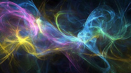 Naklejka premium Abstract Colorful Swirling Energy Nebula
