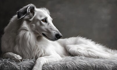 Fototapeta premium Elegant Borzoi Portrait