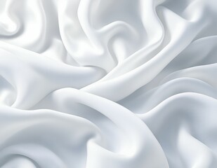 Obraz premium Serene White Silk: Abstract Drapery in Soft Light