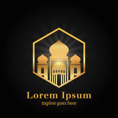 Obraz premium Islamic logo design. Mosque logo. Islam logo