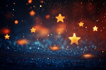 Bright stars shimmering on a dark background reflecting a mystical atmosphere