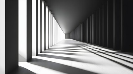 Obraz premium A minimalist abstract design featuring parallel lines in monochrome shades.