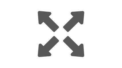 arrows in four directions icon