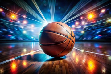 Dynamic Basketball Motion Blur, Long Exposure Sport Photography
