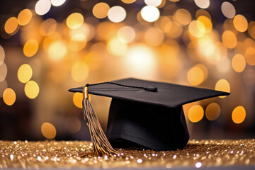 Graduation Cap with Diploma
