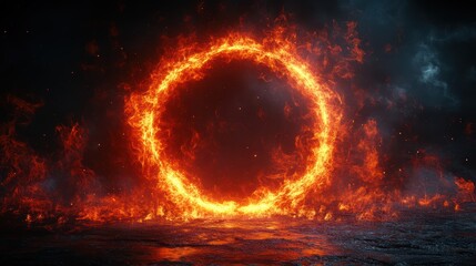 Red neon glowing frame isolated on black background. Perfect for design, technology, and futuristic themes