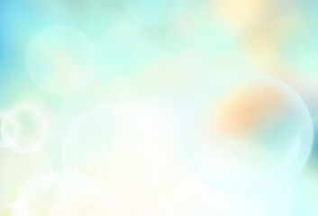 Blue abstract background blur with bokeh