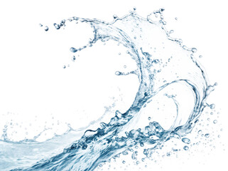 water splash isolated on white bg