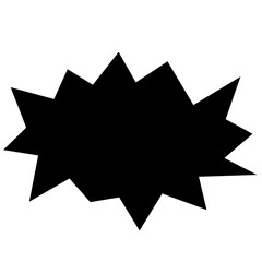 Different starburst vector  comic boom