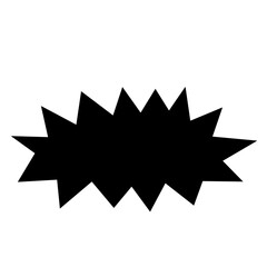 Different starburst vector  comic boom