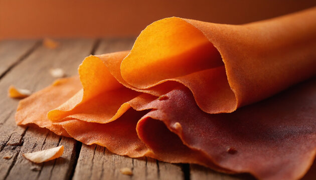 Tklapi Dried Fruit Leather Closeup Flat Lay Food
