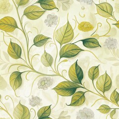 Seamless vintage decorative stylish flowers pattern 