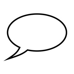 black and white comic speech bubbles  isolated on a white background