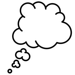 black and white comic speech bubbles  isolated on a white background