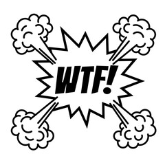 black and white comic speech bubbles  isolated on a white background