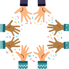 Fototapeta premium Children Hands Illustration