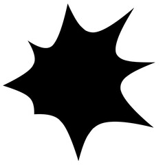 silhouette of dynamic Comic Elements