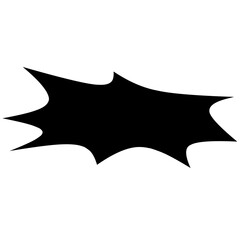 silhouette of dynamic Comic Elements