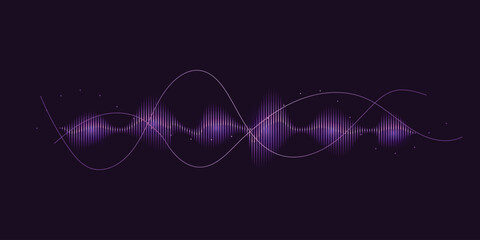 Abstract sound wave equalizer speaker artificial intelegent technology motion spectrum puls vibrant background vector illustration