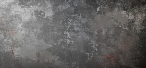 Fototapeta premium Stained concrete wall background with grunge texture, Abstract dark old cement backdrop for design or decoration, Abstract grunge background, grey concrete texture. Generative Ai