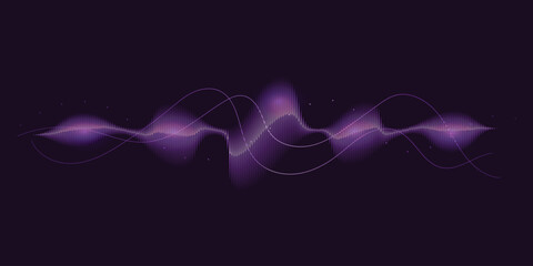 Abstract sound wave equalizer speaker artificial intelegent technology motion spectrum puls vibrant background vector illustration