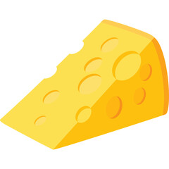 Cheese Flat Illustration