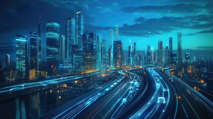 Obraz premium Fiber-optic networks offer the highest speeds and are expanding in both urban and rural areas