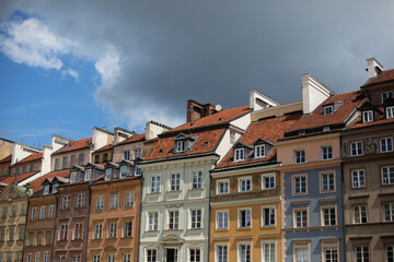 Obraz premium Architecture of the Old Town of Warsaw, Poland. Cityscape.