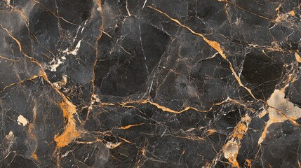 Elegant black marble texture with gold veins, ideal for design and artistic projects. 