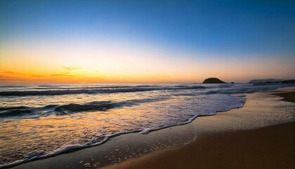 Obraz premium sunset at the beach