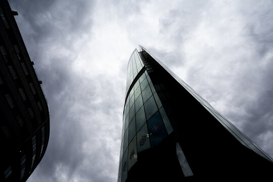 15 November 2024, The Isqueiro Building in a Dark Stormy Day, Maia, Porto, Portugal.