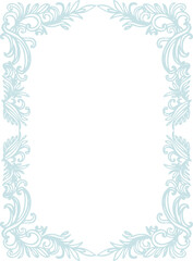 Happy New Year, Merry Christmas - light ornate frames imitating frost patterns on the windows. Monochrome (png) digital illustration in a flat style on a transparent background.