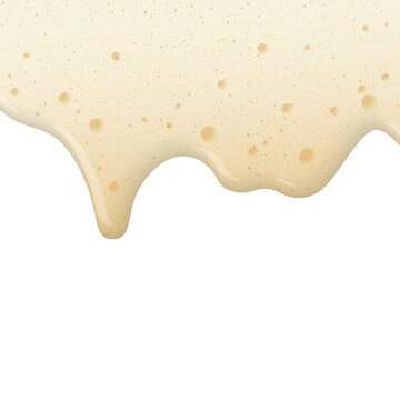 Beer form dropping isolated graphic illustration. Form from milk based drinks concept.