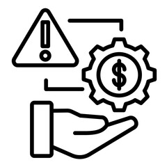 Risk Management  Icon Element For Design