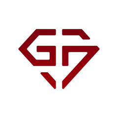 Letter G 7 diamond logo illustration