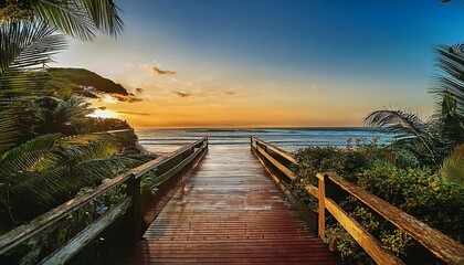 Fototapeta premium sunset on the beach