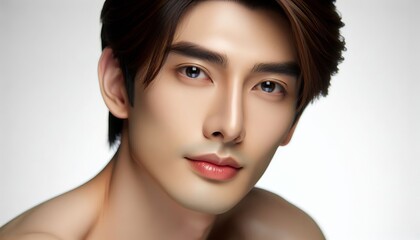 Fototapeta premium นางแบบ,นายแบบ,เอเชีย,แซมพู,ผมสวย,ผมยาว,หล่อ,สวย,เกาหลี,ญี่ปุ่น,ไต้หวัน,ไทย,ฮองกง