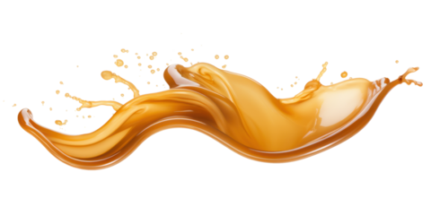 caramel cream isolated