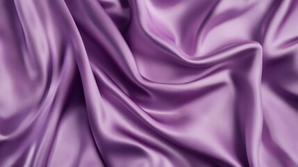 Obraz premium Detailed glossy abstract liquid silk fabric texture background in motion moment, Purple silk satin fabric. Neural network AI generated art