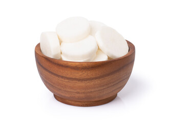 Daikon radish slice in bowl